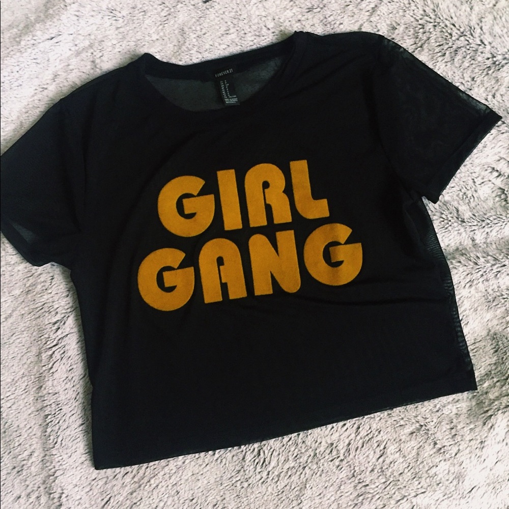 Girl Gang Mesh Top